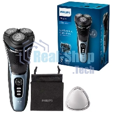 Электробритва Philips S3243/12 черный/голубой