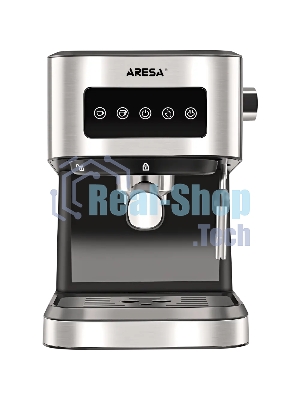 Кофеварка рожковая ARESA AR-1612 черный, исп. кофе - молотый, 1,5 л, 1100 Вт, 15 бар