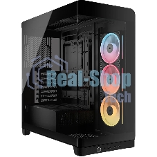 Корпус Corsair iCUE Link 4500X LX-R RGB Black, Midi-Tower, чёрный, 3 x 120 мм