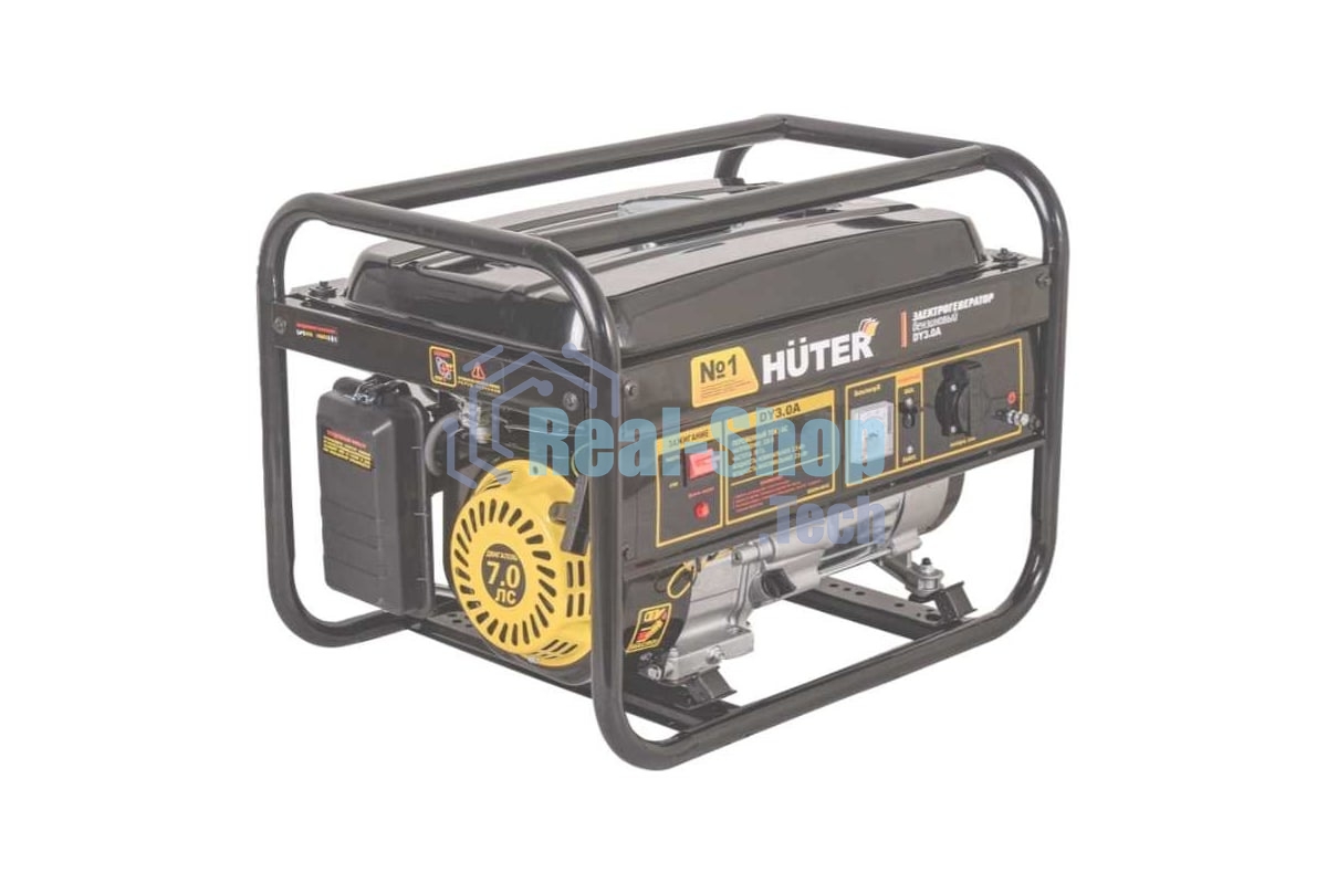Электрогенератор бензиновый Huter DY3.0A Grey
