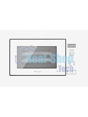 Микроволновая печь встраиваемая Weissgauff HMT-202 белый, 20 л, 700 Вт, переключатели - поворотный механизм/сенсор