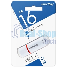 Флешка USB SmartBuy 16Gb Crown белый (SB16GbCRW-W)