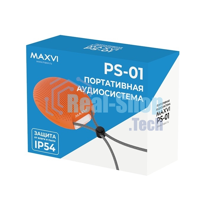 Беспроводная колонка Maxvi PS-01 orange