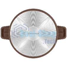 Кастрюля Maunfeld CARMEL MF24CRM01CR, 24 см, 4 л из литого алюминия со стеклянной крышкой