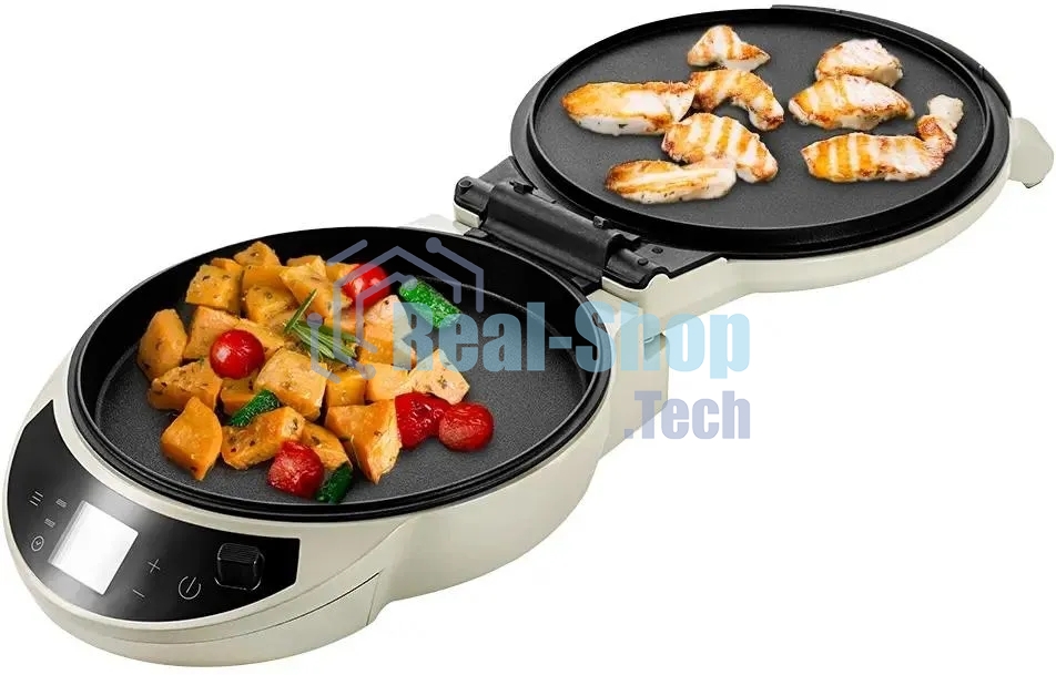 Пиццамейкер Kitfort КТ-4638 1600Вт серый/черный