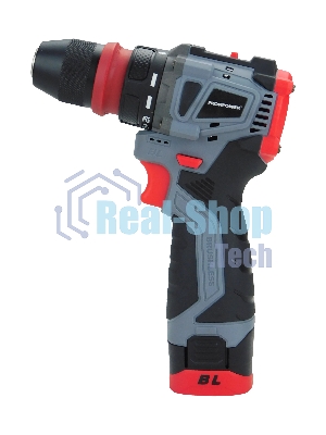 Дрель-шуруповерт аккумуляторная бесщеточная со съемным патроном ProfiPower BL-161B (40Нм,Li-ion 2шт,2.0А·ч,поясная клипса,бита-магнит, З/У, в кейсе)