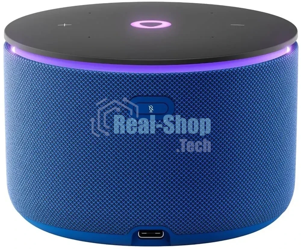 Умная колонка Яндекс Станция Мини 3 Про с Алисой, Zigbee, синий, YNDX-00059BLU