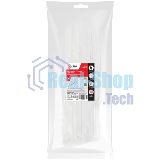 Хомут кабельный 3.6х300 NO-224-209 бел. (уп. 25шт) Эра