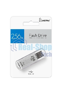 Флешка USB SmartBuy V-Cut silver (SB256 GbVC-S3), 256Gb, USB 3.0, R/W 75/30, серебристый