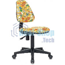 Кресло Бюрократ KD-4 оранжевый, ткань, 120 кг