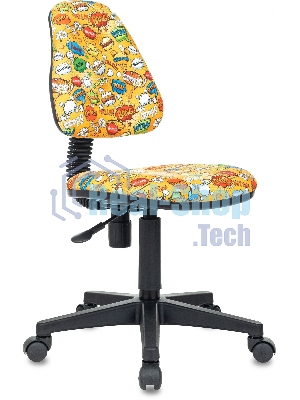 Кресло Бюрократ KD-4 оранжевый, ткань, 120 кг