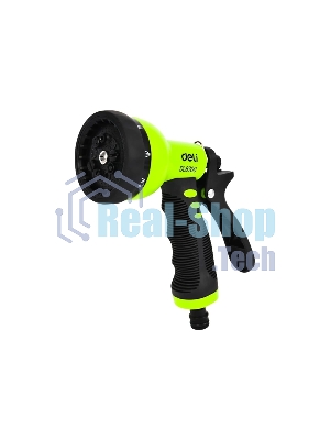 Пистолет-распылитель поливочный Deli DL8760 9 режимов распыления, диаметр шланга 3/4