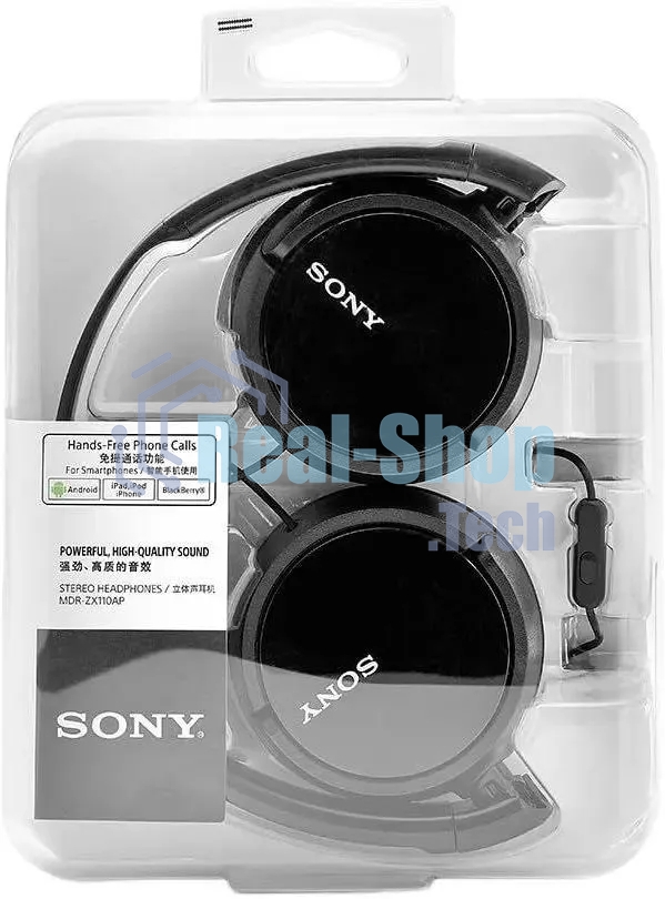 Наушники SONY MDR-ZX110AP черный