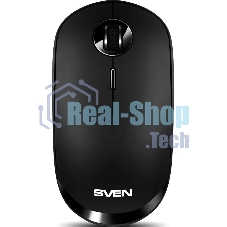 Мышь беспроводная SVEN RX-570SW черный, 1600 dpi, радиоканал, Bluetooth, USB, кнопки - 4