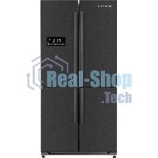 Холодильник Kuppersberg NMFV 18591 DX темный металл трехкамерный 390/170л морозилка снизу, No Frost, Side by Side