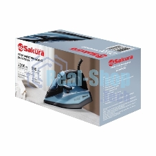 Утюг SAKURA SA-3075CBK 380мл, 2400Вт,керам, черный/синий
