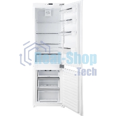 Встраиваемый холодильник Weissgauff WRKI 178 V белый двухкамерный 181/70л морозилка снизу, капельная система