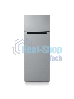 Холодильник Бирюса M6135 металлик двухкамерный 240/60л морозилка сверху, автоматическое оттаивание