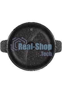 Кастрюля Maunfeld GALAXITE MF24GLX01CR 24 см, 4 л из литого алюминия со стеклянной крышкой