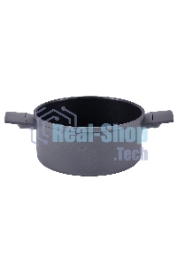 Кастрюля Maunfeld ASTRID MF24ASTR1CR из кованого алюминия со стеклянной крышкой, 24 см, 4.6 л