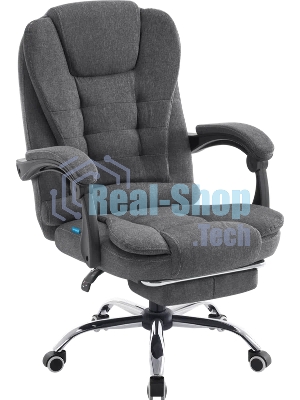 Кресло офисное Defender Meridian Тем. серый, кл. 3, ткань, подножка