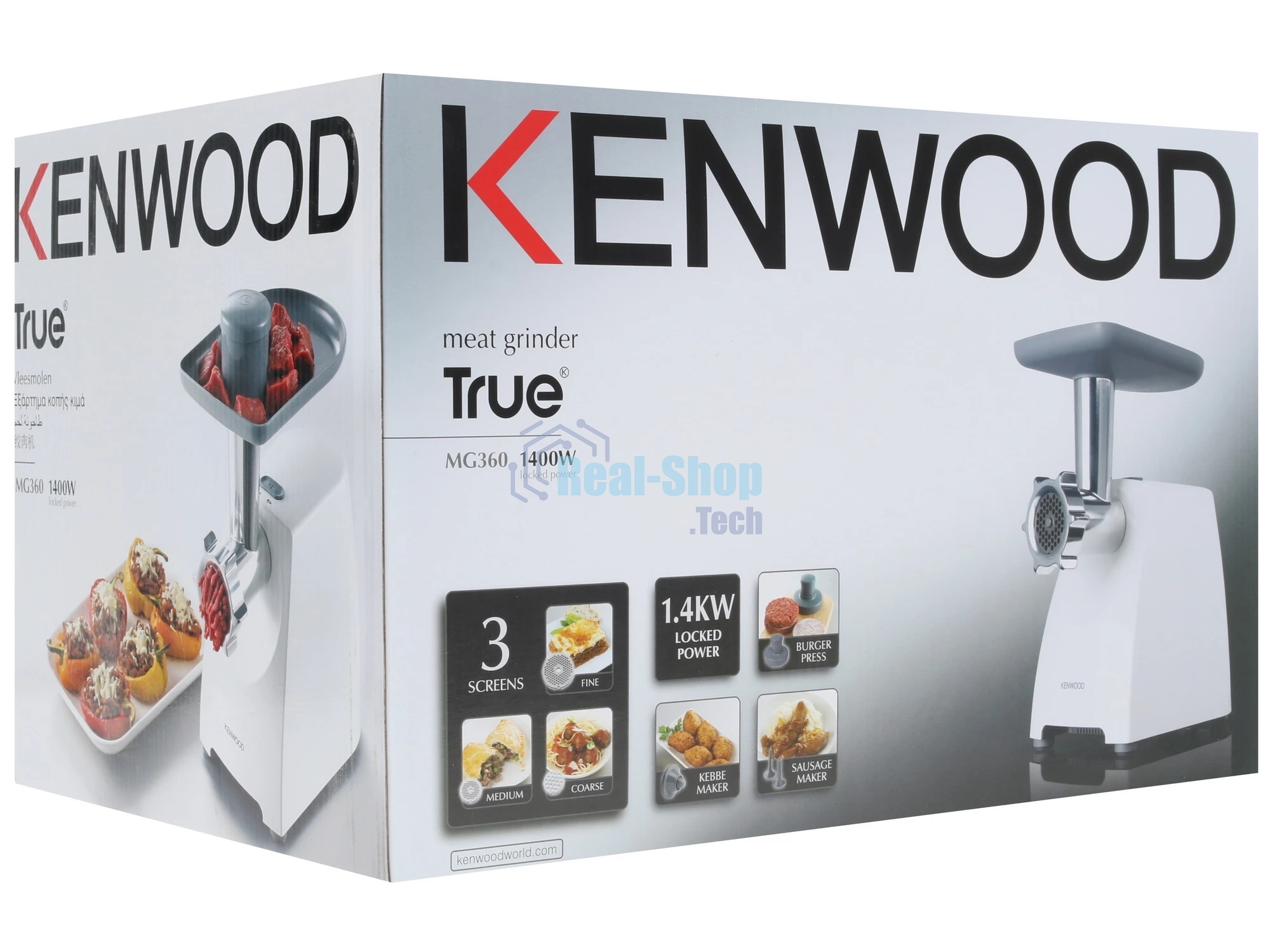 Мясорубка электрическая Kenwood MG 360 белый, 1400 Вт