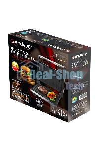 Гриль электрический Endever Grillmaster 113, черный