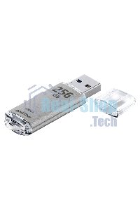 Флешка USB SmartBuy V-Cut silver (SB256 GbVC-S3), 256Gb, USB 3.0, R/W 75/30, серебристый