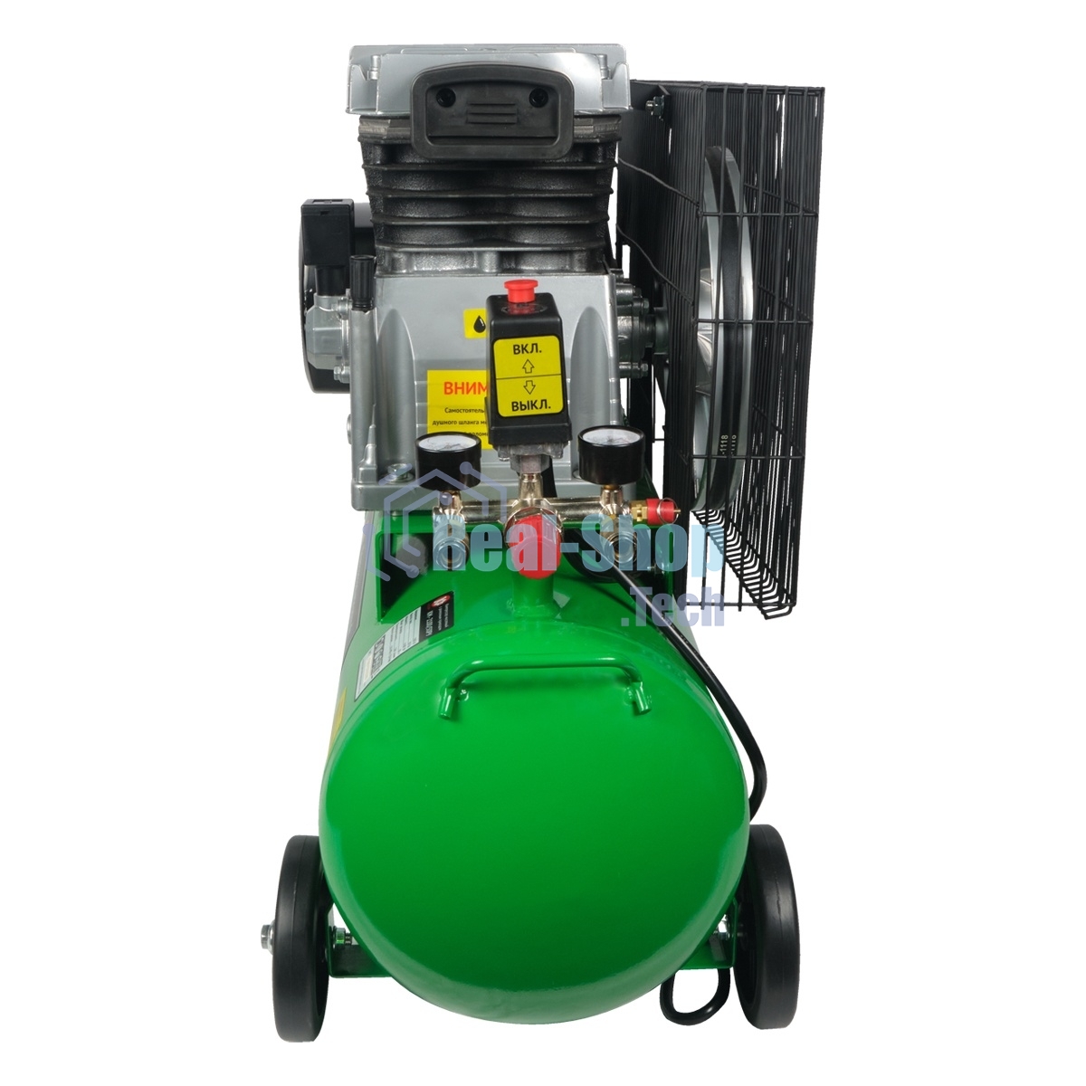 Компрессор ременной КАЛИБР КМ-2100/50РУ поршневой масляный, 2100 Вт, 275л/мин, 10 бар