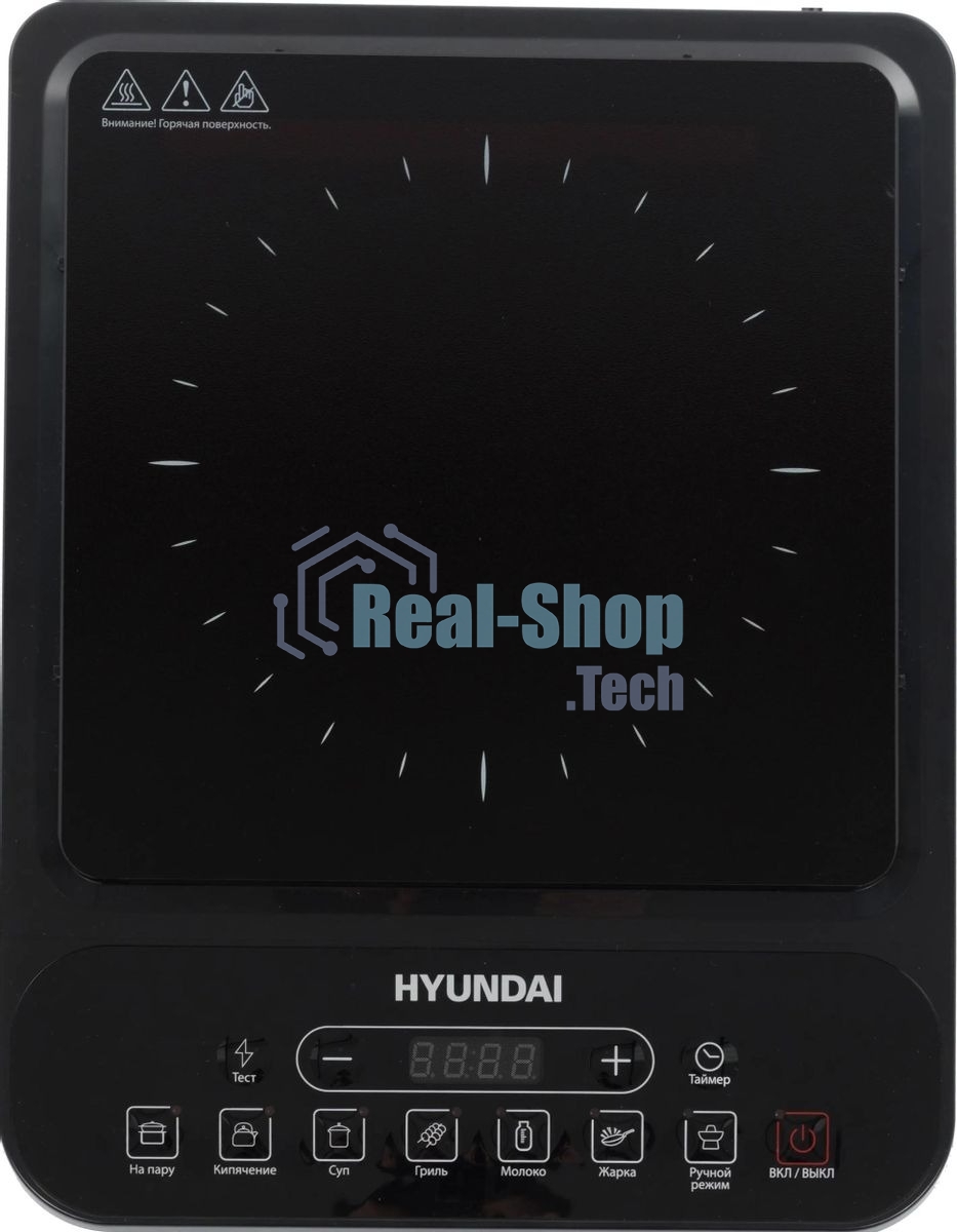 Плита настольная электрическая Hyundai HYC-0101 черный эмаль (настольная)