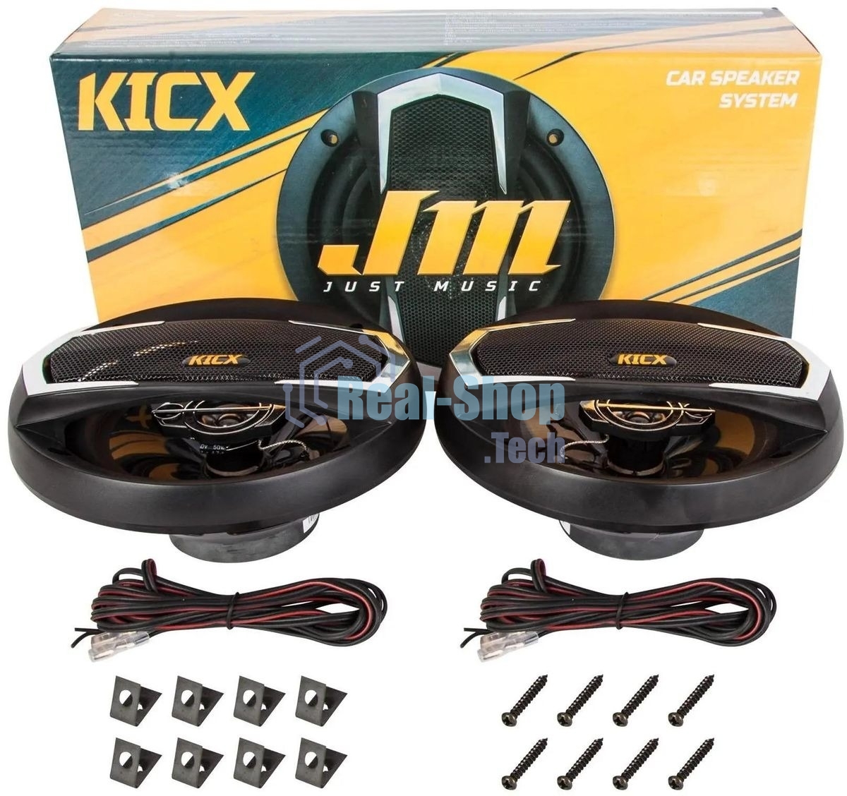 Колонки автомобильные Kicx JM-165 130Вт 89дБ 4Ом 16.5 см (6 1/2 дюйм) (ком.: 2 кол.) коаксиальные трехполосные