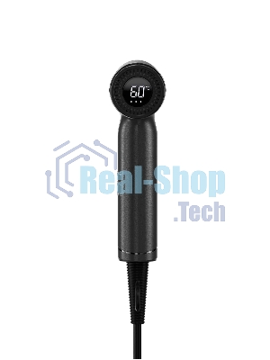 Фен Atvel AirJet HD6 серый, 1200 Вт, компактный, ионизация