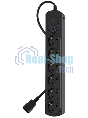 Сетевой фильтр Ippon BK-6-UPS-1.8-10-B 1.8 м (6 розеток) черный (коробка)