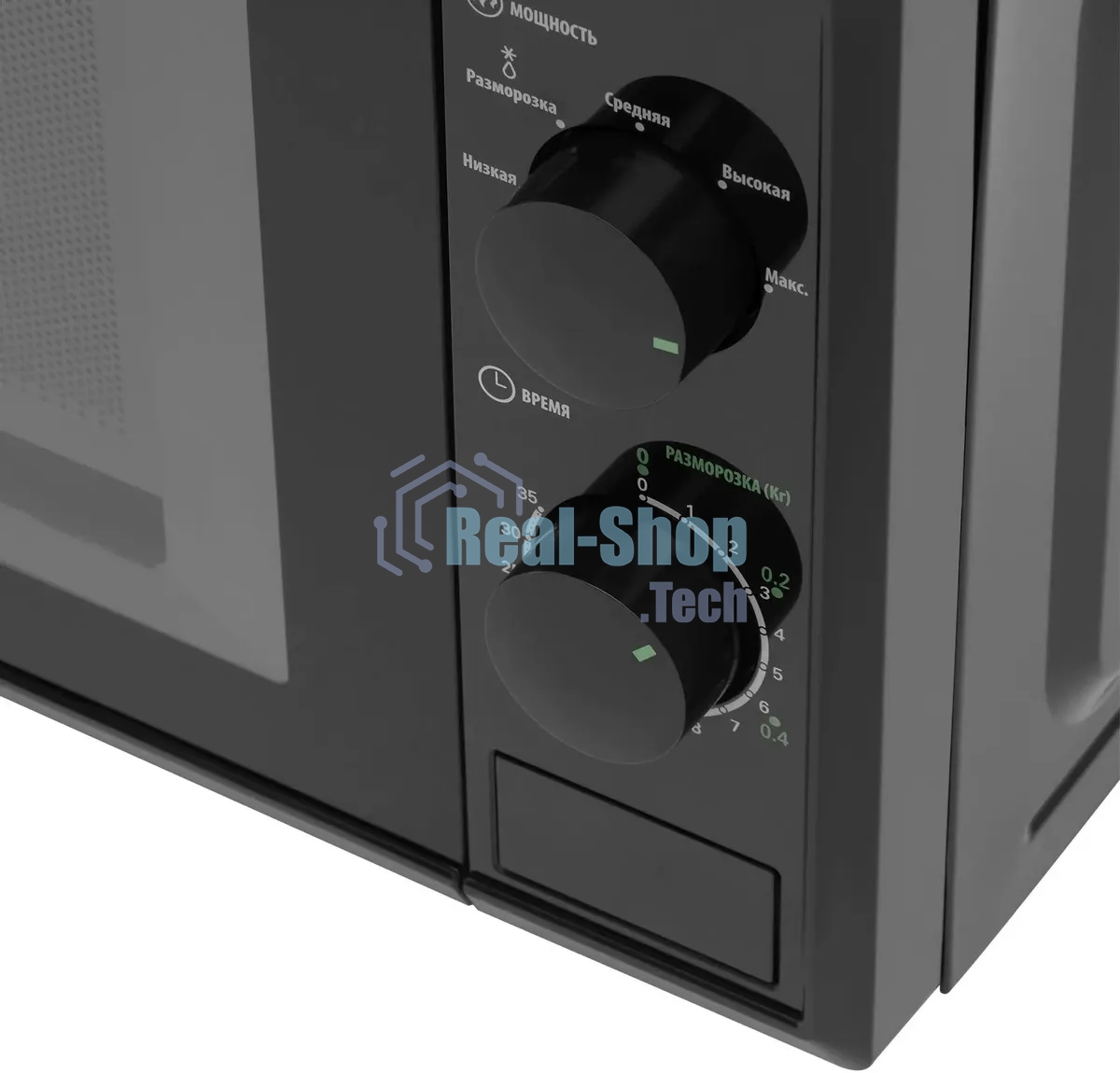 Микроволновая печь Starwind SWM5820 черный, 20 л, 700 Вт, переключатели - поворотный механизм