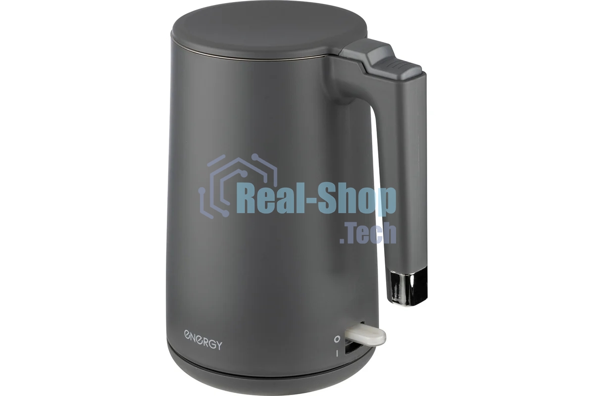 Чайник электрический ENERGY E-215 (1,7 л), серый (164157)