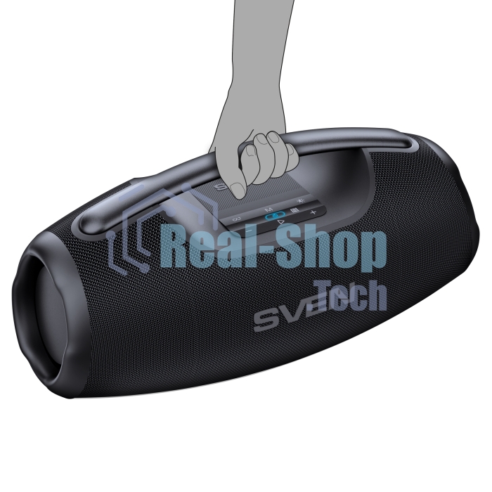 Портативная акустическая система SVEN PS-990, черный, 2.0, 2x90 Вт (RMS), IPx7, TWS, Bluetooth, USB, аккумулятор