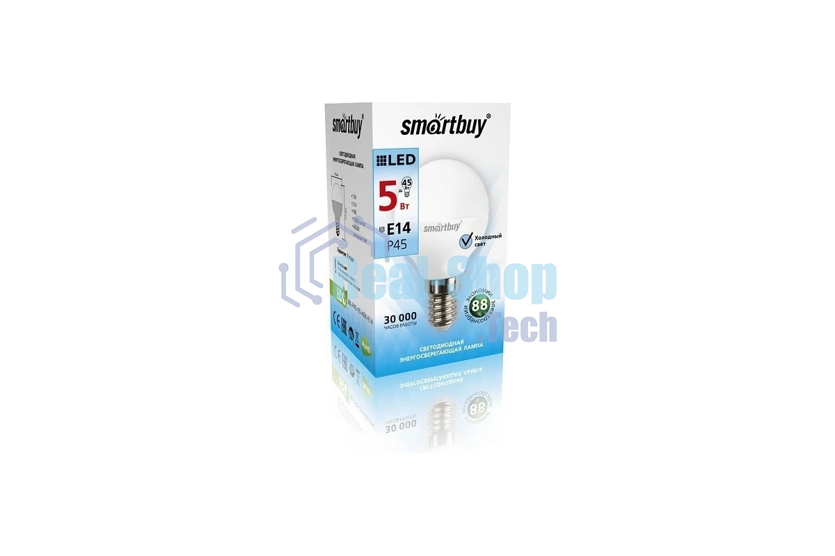 Светодиодная (LED) лампа Smartbuy-P45-05W/4000/E14
