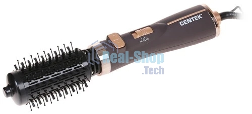 Фен-щётка Centek CT-2061 черный/золотистый, 1200 Вт, 50 мм