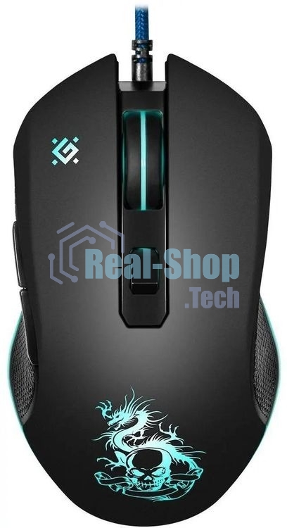 Мышь проводная Defender Sky Dragon GM-090L черный, 3200 dpi, USB, кнопки - 6