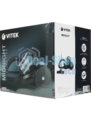 Пылесос Vitek Midnight VT-1839 (MC) черный, 200/1200 Вт, уборка сухая, пылесборник контейнер 1.5 л