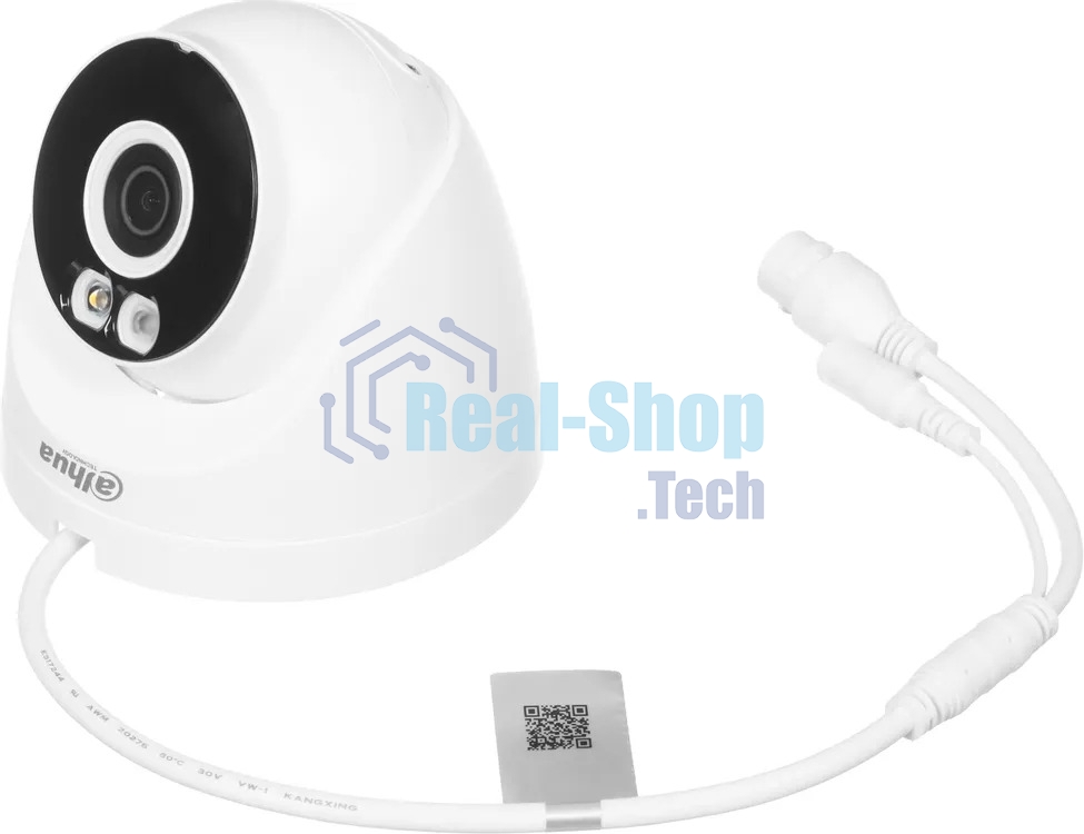 Камера видеонаблюдения Dahua DH-IPC-T3AP-IL-0280B, IP, 3 Мп, 2.8 мм, белая