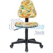 Кресло Бюрократ KD-4 оранжевый, ткань, 120 кг