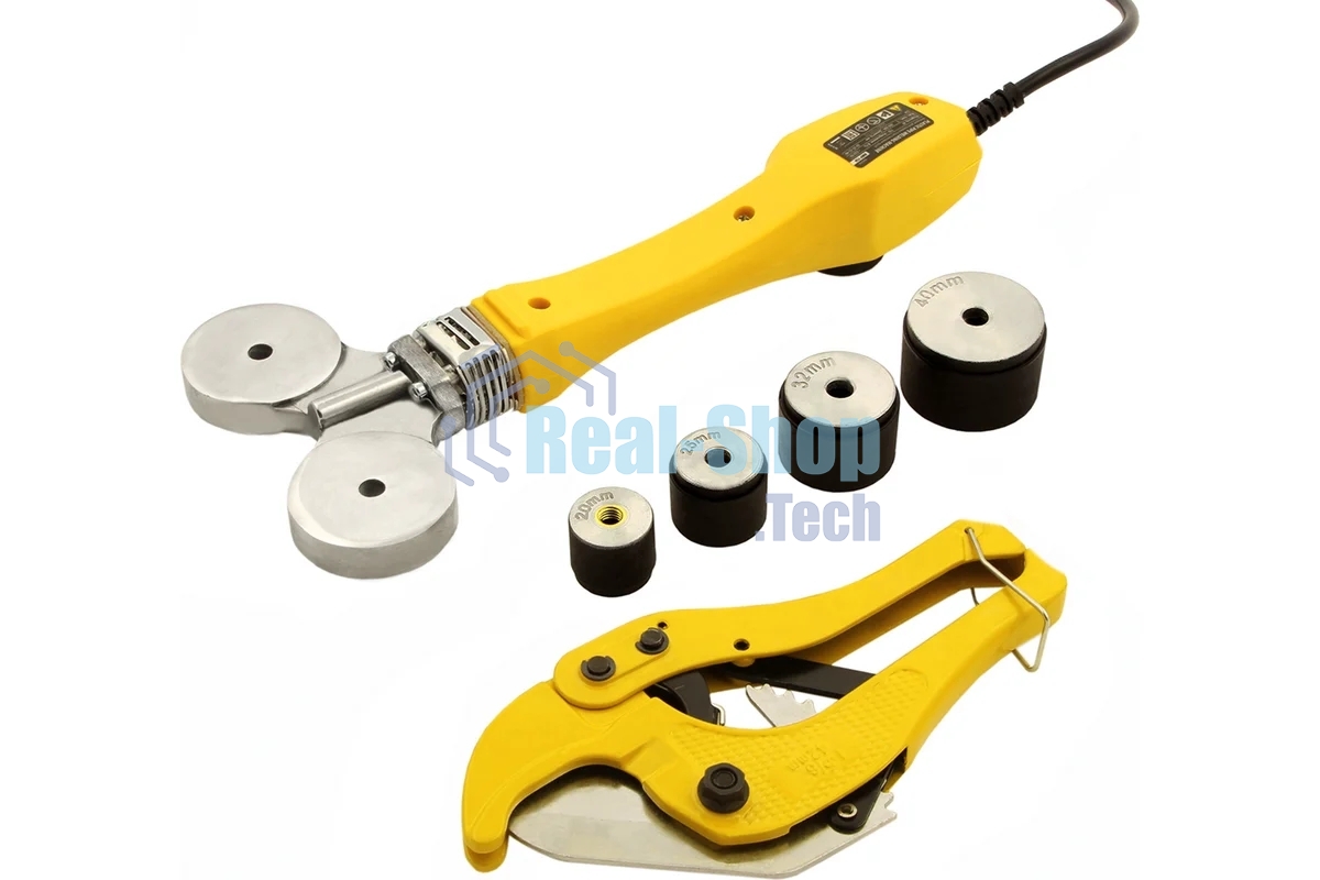 Аппарат для сварки пластиковых труб Denzel DWP-750 750Вт 260-300 град компл. насадок 20-40мм