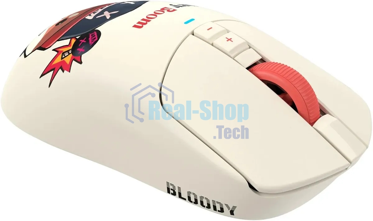 Мышь беспроводная/проводная A4Tech Bloody R72 Ultra Proxy Boom бежевый, 20000 dpi, радиоканал, USB, кнопки - 7