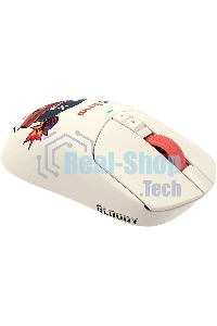 Мышь беспроводная/проводная A4Tech Bloody R72 Ultra Proxy Boom бежевый, 20000 dpi, радиоканал, USB, кнопки - 7