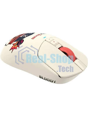 Мышь беспроводная/проводная A4Tech Bloody R72 Ultra Proxy Boom бежевый, 20000 dpi, радиоканал, USB, кнопки - 7