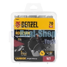 Коронка по металлу Denzel твердосплавная, 70 мм