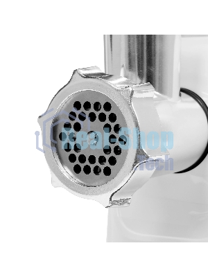 Мясорубка электрическая OLTO HM-080 белый, 1800 Вт, 1.5 кг/мин, реверс, защита от перегрузки, насадки - 4
