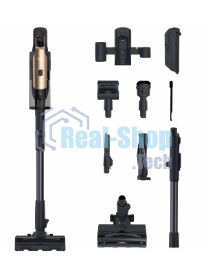 Пылесос вертикальный Haier C6 Flexi антрацит/золотистый, питание от аккумулятора, 250 Вт, уборка сухая, пылесборник 0.7 л
