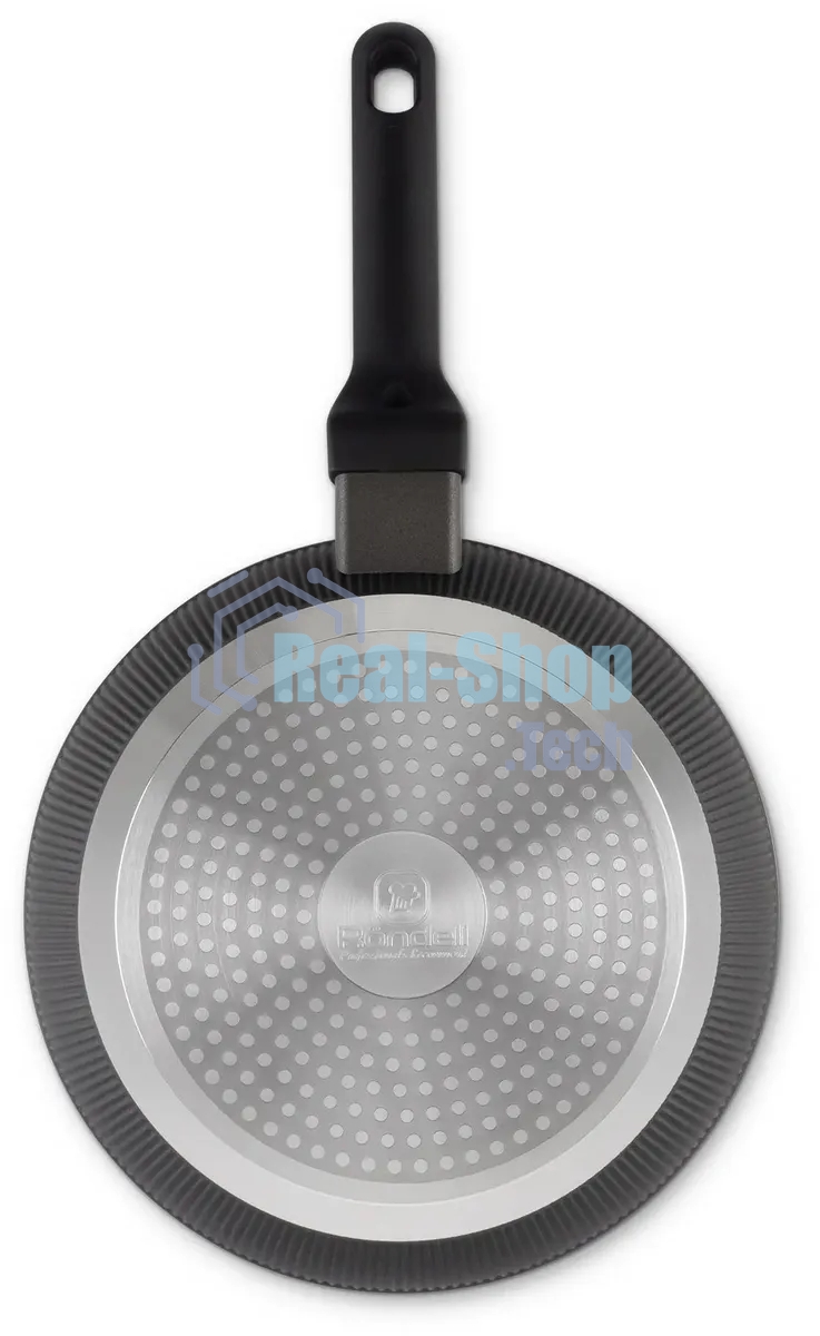Сковорода Rondell Shell RDA-1928 круглая 24 см, покрытие: Xylan Plus ручка несъемная (без крышки) серый